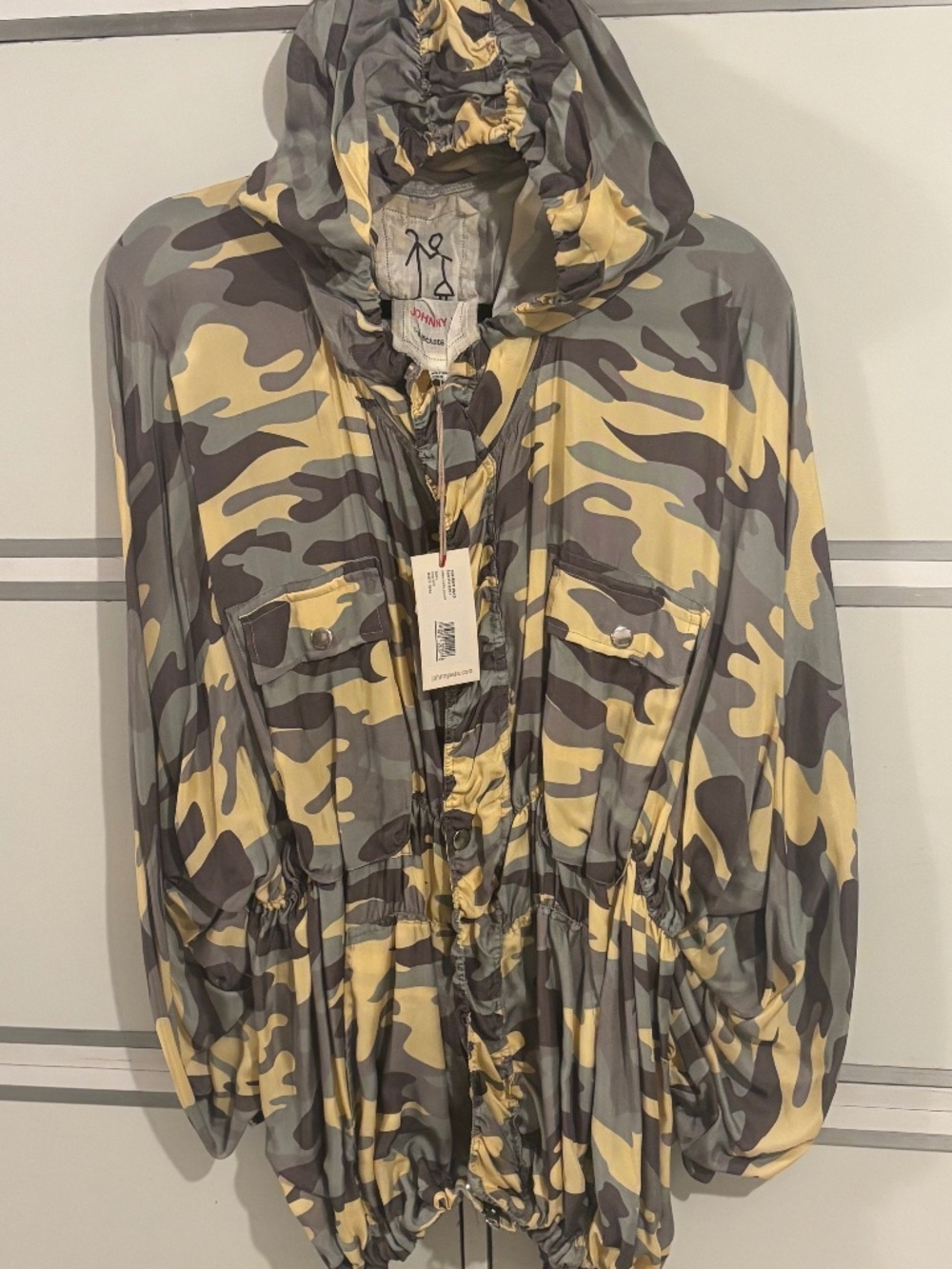 Jonny Was Cupra Camo Hoodie Jacket Yellow/Multi Large